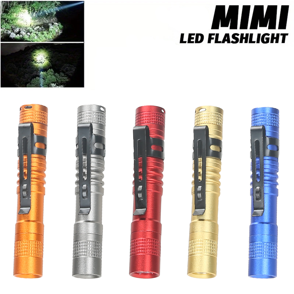 Outdoor Power Lights - 미니 휴대용 LED 펜 라이트 클립