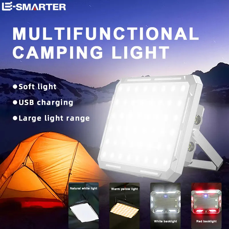 Outdoor Power Lights - LED 캠핑 텐트 라이트 충전식 서치라이트
