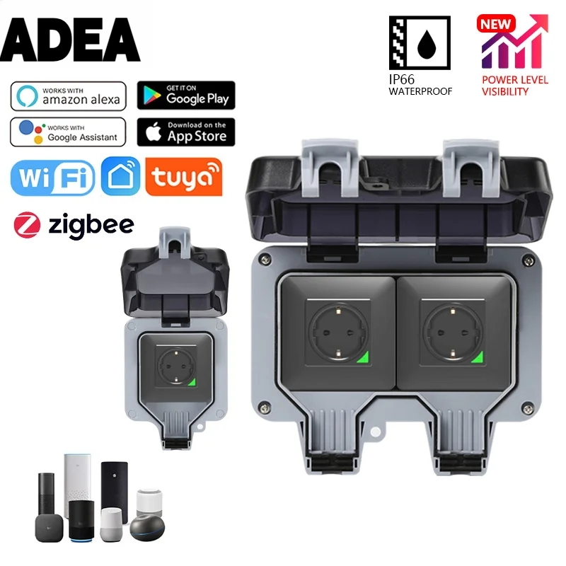 Outdoor Power Outlet Not Working - AdeaTuya Zigbee 전기 콘센트 Ip66 방수