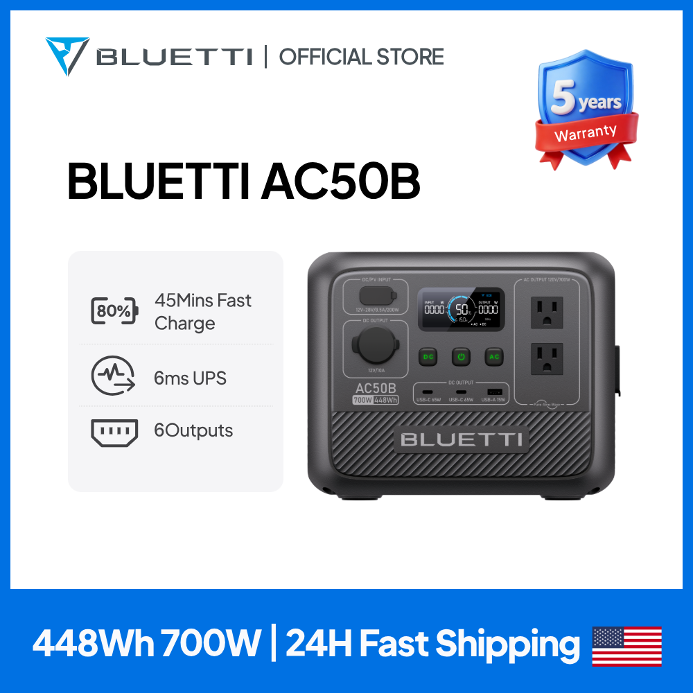 Portable Generator Inverter - 블루에티 AC50B 휴대용 파워스테이션 700W 448Wh