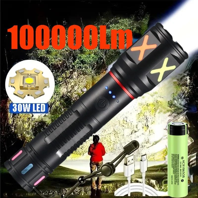 Outdoor Usb Power Strip - 강력한 백색 레이저 LED 손전등 USB