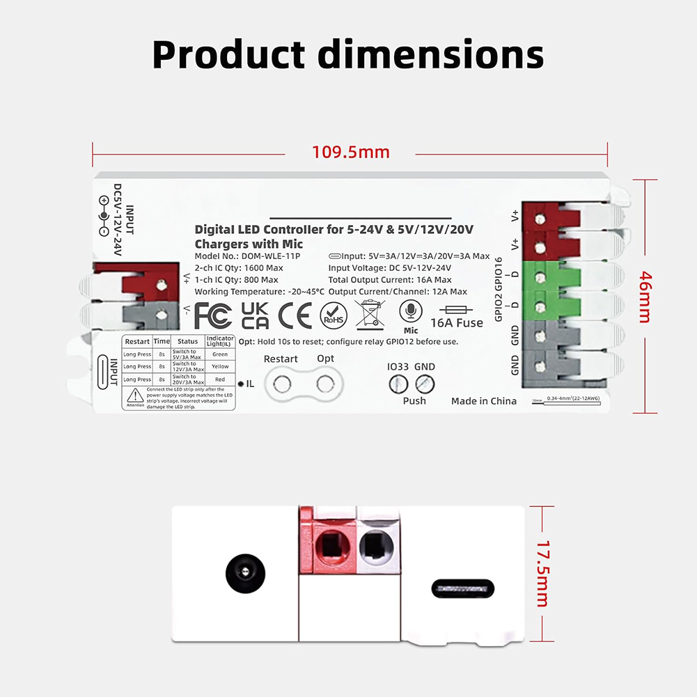 Outdoor Usb Power Strip - 야외 행사용 USB-C PD LED 스트립
