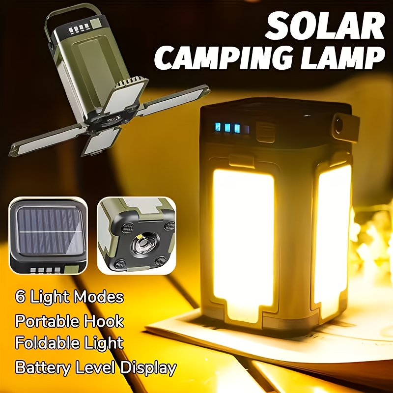 태양광 야외 휴대용 캠핑 조명, 태양열 충전 접이식 2 - Power Outdoor 리뷰 및 가격