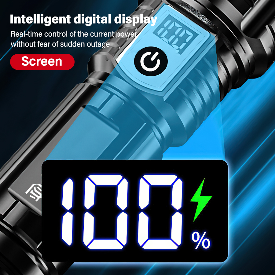 고출력 200000LM LED 손전등 내장 배터리 타입 - Outdoor Power Lights 리뷰 및 가격
