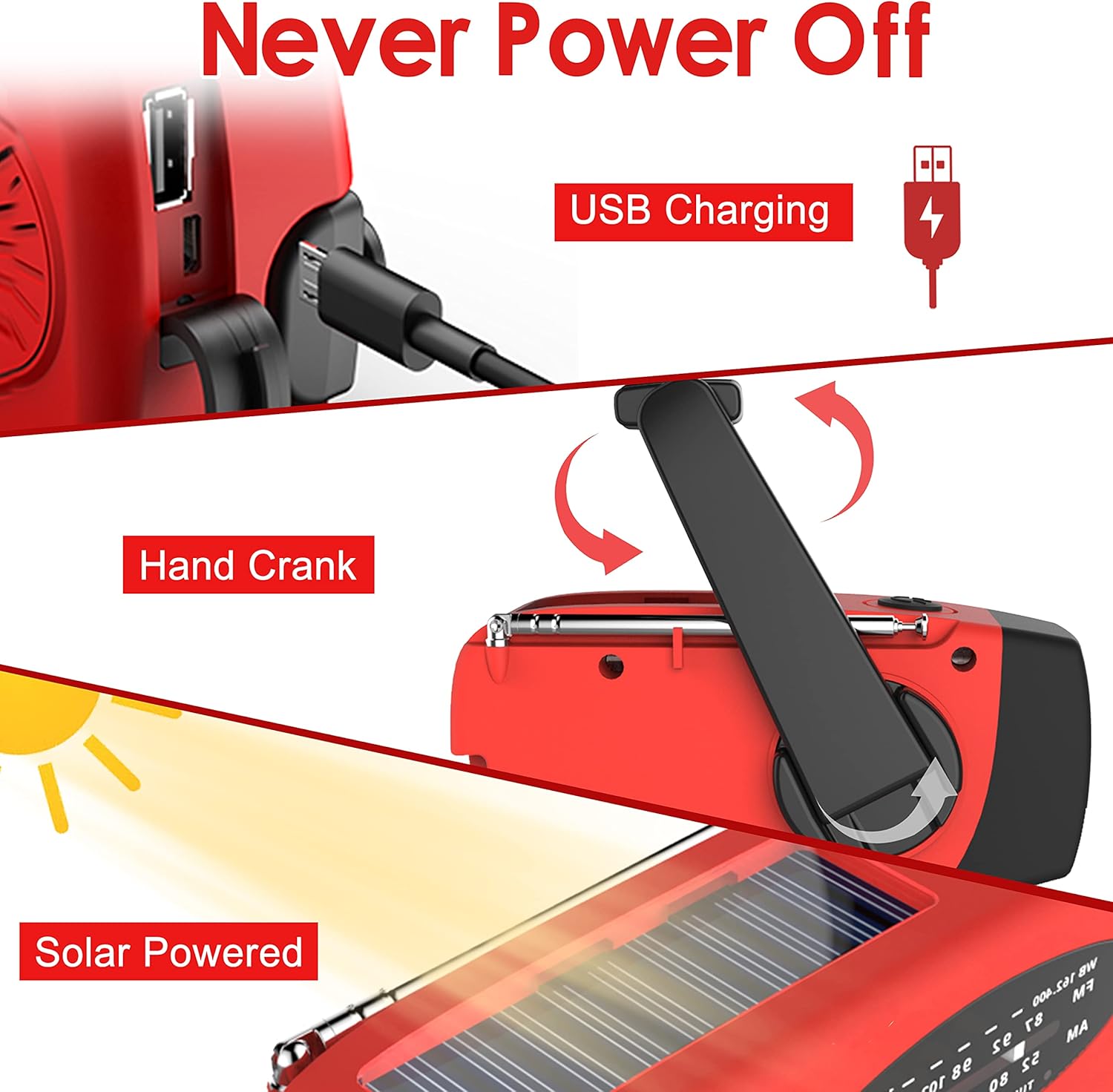 다기능 수동 발전기 파워 뱅크 태양열 날씨 라디오 야외 - Outdoor Power Kit 리뷰 및 가격