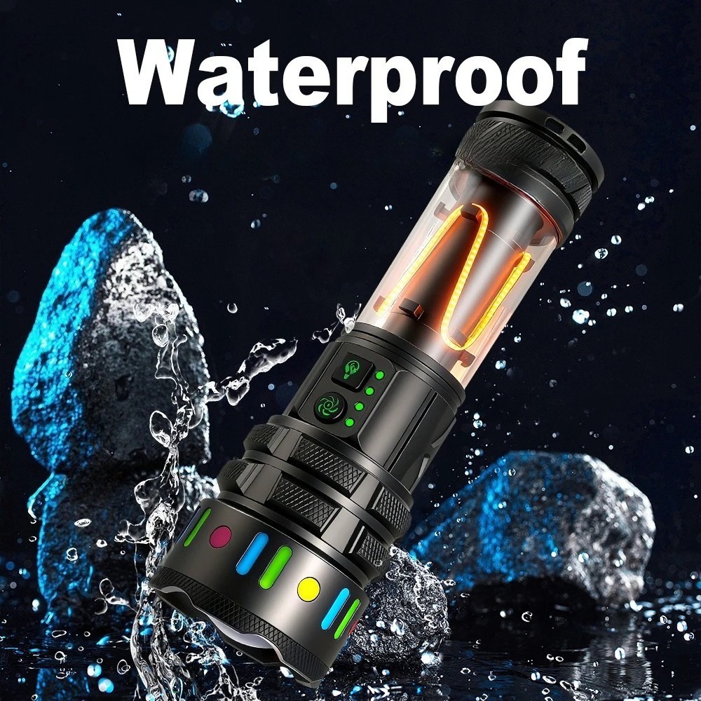 강력한 초고휘도 LED 손전등, C타입 고속 충전식 휴 - Outdoor Power Lights 리뷰 및 가격