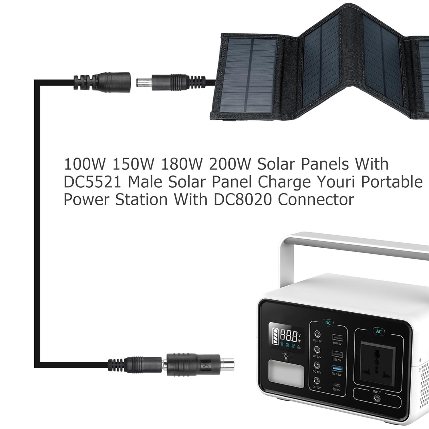 DC 전원 5.5mm X 2.1mm 암 커넥터 - DC - Portable Generator Inverter 리뷰 및 가격