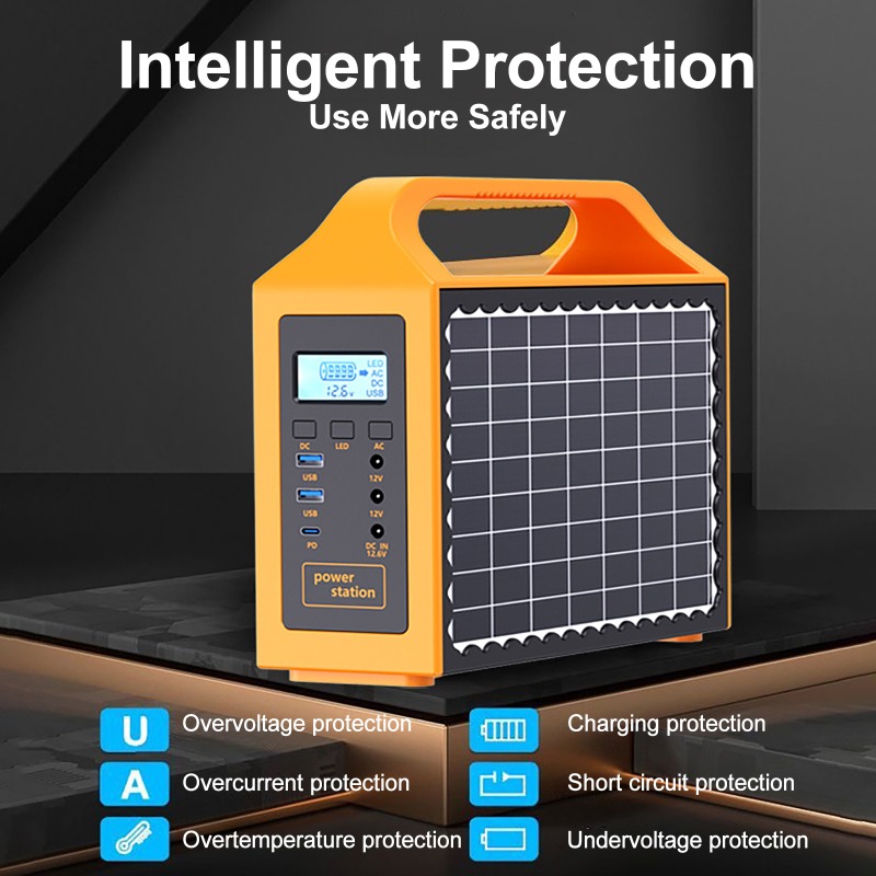 150W 휴대용 태양광 발전소 LED 조명 및 태양광  - Portable Generator Inverter 리뷰 및 가격