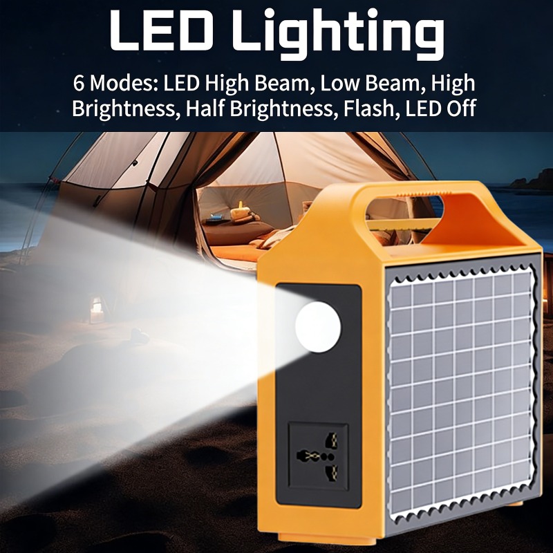 150W 휴대용 태양광 발전소 LED 조명 및 태양광  - Portable Generator Inverter 리뷰 및 가격