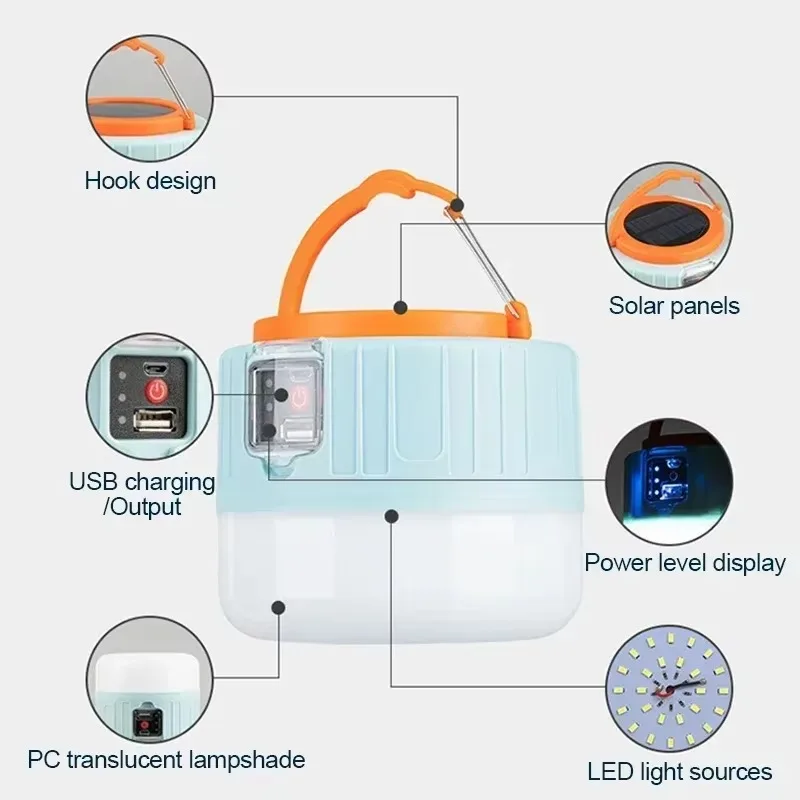 태양열 캠핑 랜턴 충전식 LED 휴대용 작업등 리모컨  - Outdoor Power Lights 리뷰 및 가격