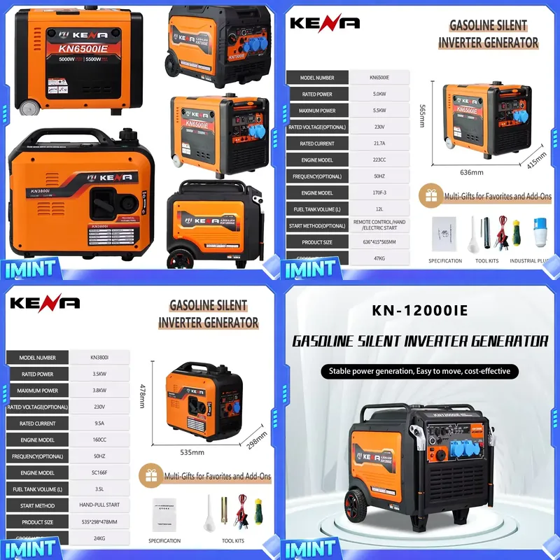 3.5kW 6.5kW 듀얼 연료(LPG/CNG) 원격  - Portable Generator Inverter 리뷰 및 가격
