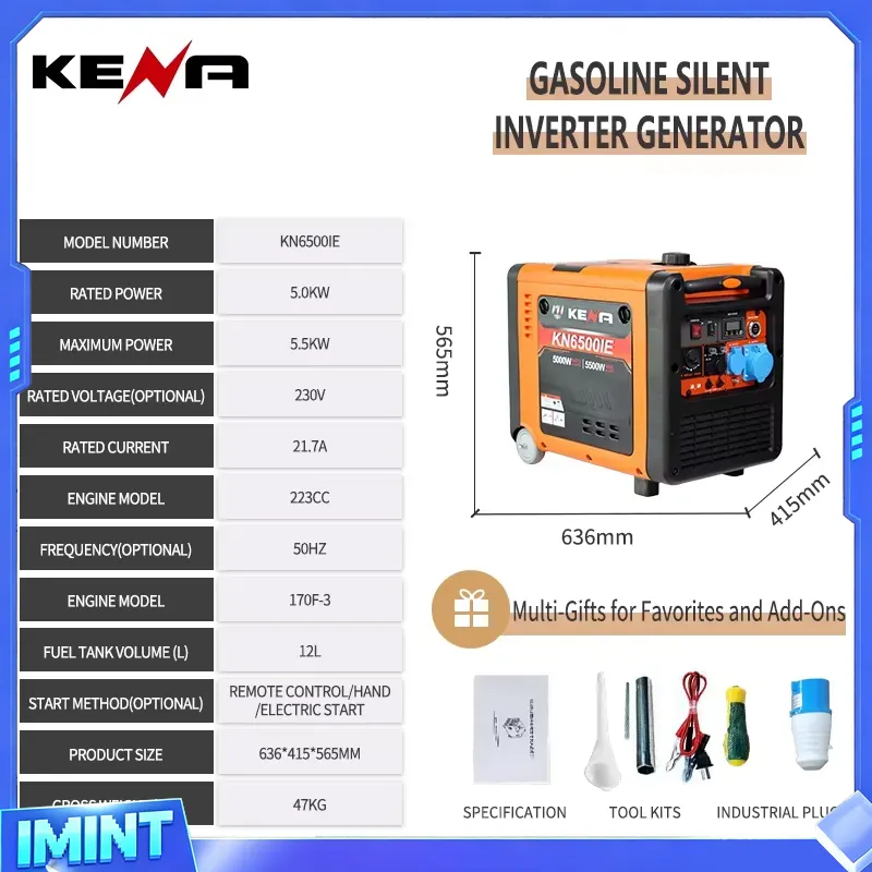 3.5kW 6.5kW 듀얼 연료(LPG/CNG) 원격  - Portable Generator Inverter 리뷰 및 가격