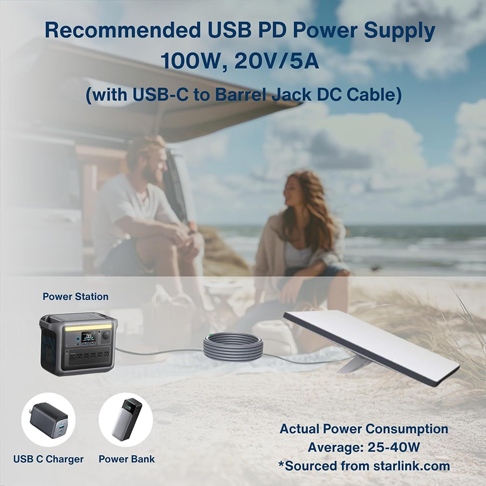 스타링크 미니 USB C 타입 C 플러그 전원 공급 코 - Outdoor Power Jack 리뷰 및 가격