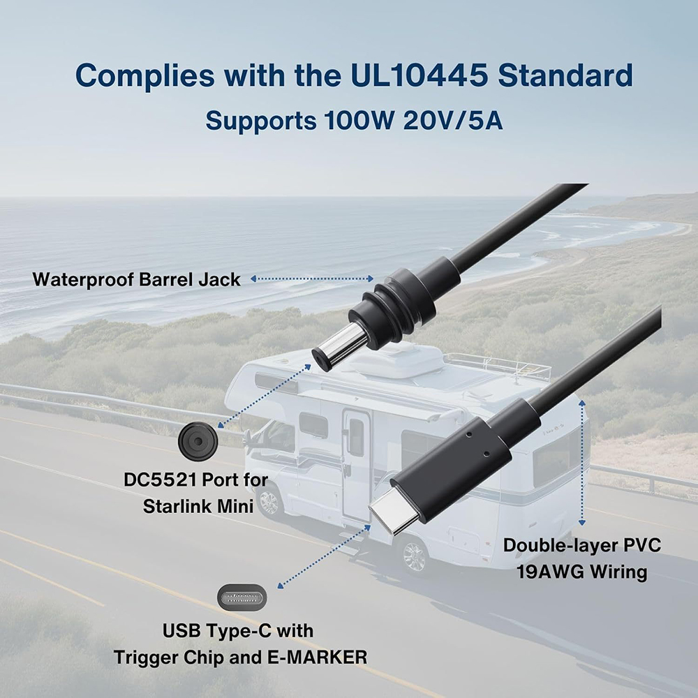 스타링크 미니 USB C 타입 C 플러그 전원 공급 코 - Outdoor Power Jack 리뷰 및 가격