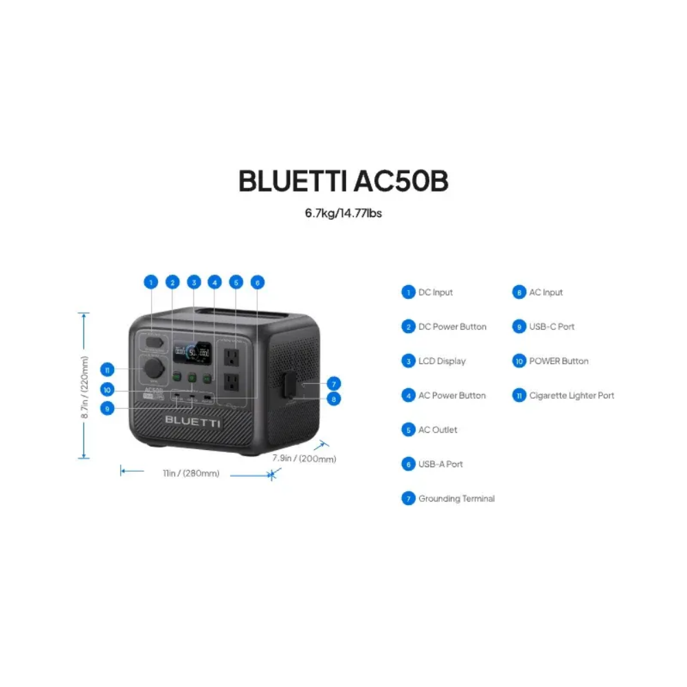 블루에티 AC50B 휴대용 파워스테이션 700W 448 - Portable Generator Inverter 리뷰 및 가격