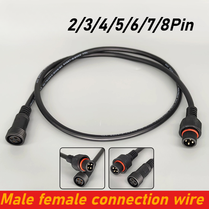 IP67 방수 2 3 4 5 6 7 8 핀 커넥터 남성 - Outdoor Power Extension 리뷰 및 가격