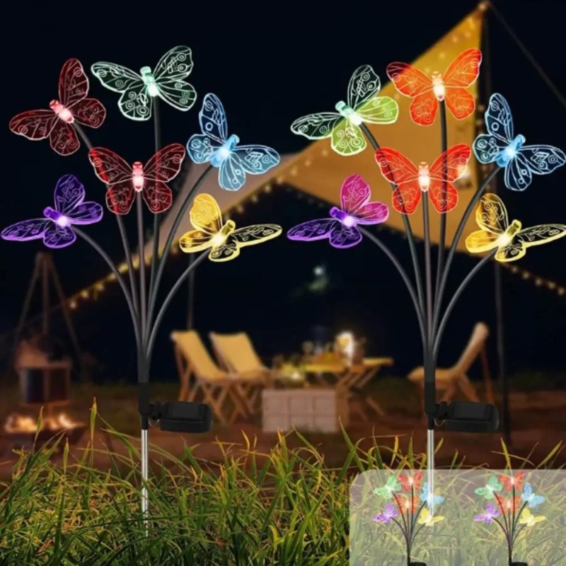 태양광 나비 조명, 방수 LED 정원 장식등 (야외 잔 - Outdoor Power Lights 리뷰 및 가격