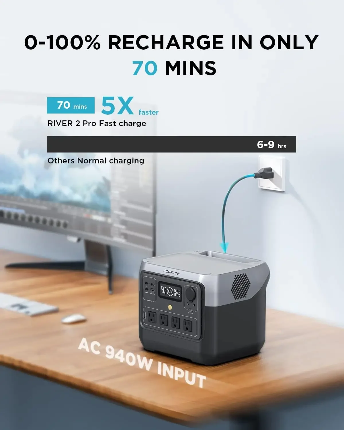EF ECOFLOW 휴대용 파워스테이션 RIVER 2  - Portable Generator Inverter 리뷰 및 가격