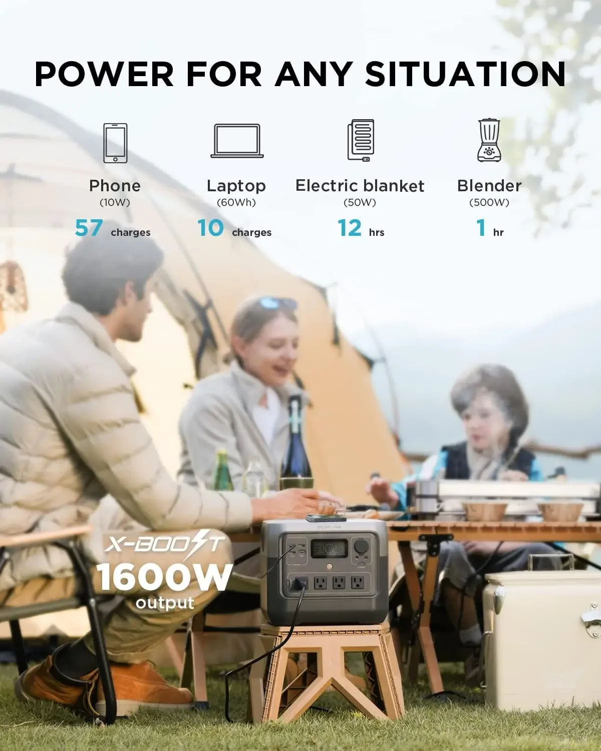 EF ECOFLOW 휴대용 파워스테이션 RIVER 2  - Portable Generator Inverter 리뷰 및 가격