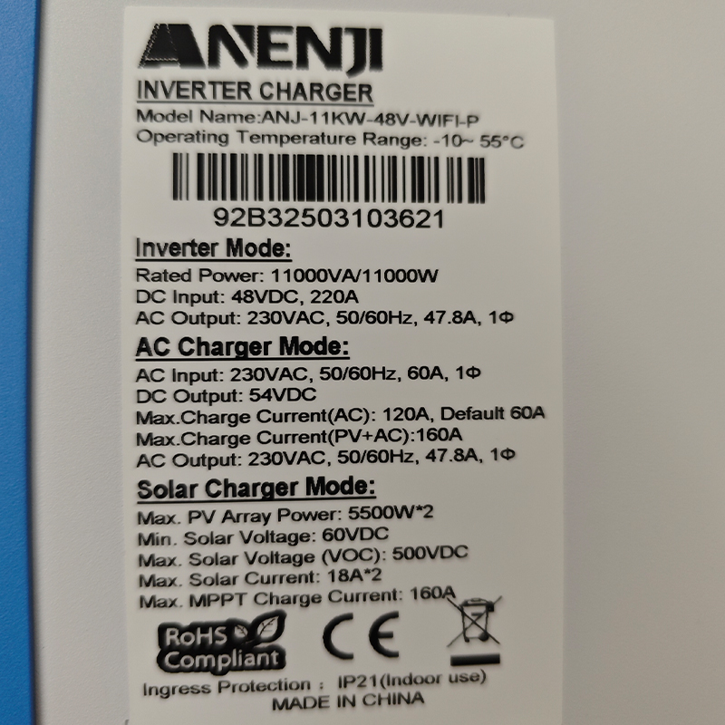 ANENJI 11KW 48V 하이브리드 태양광 인버터  - Portable Generator Inverter 리뷰 및 가격