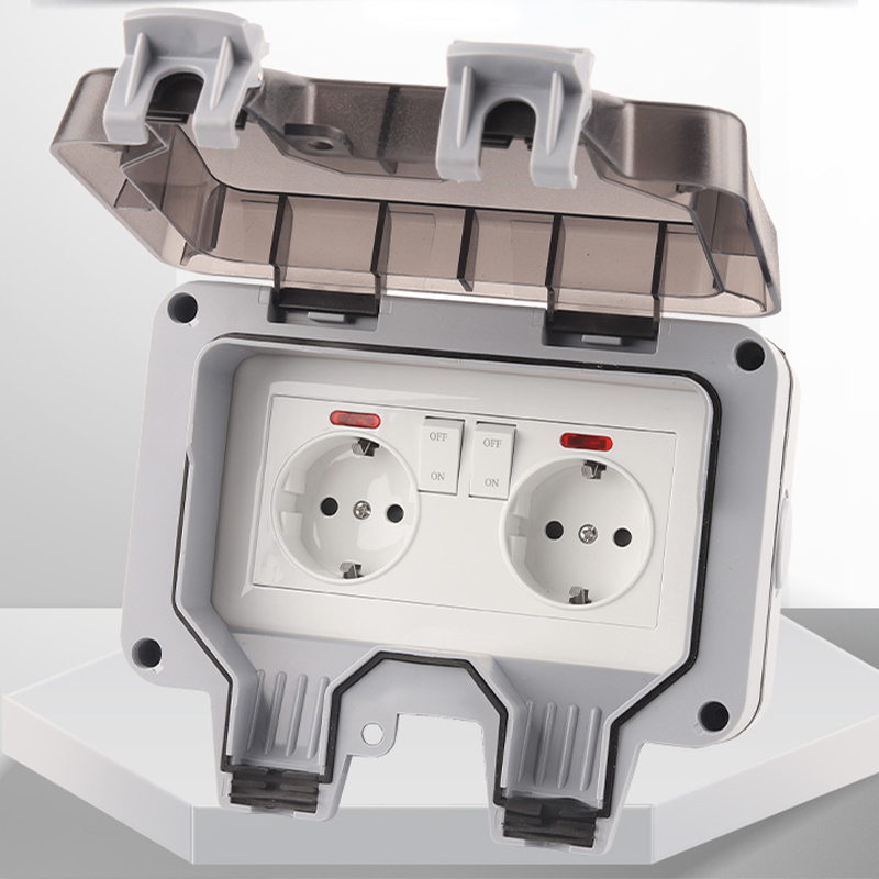 EU 독일 표준 이중 전원 스위치 소켓, USB 및 조 - Outdoor Usb Power Strip 리뷰 및 가격