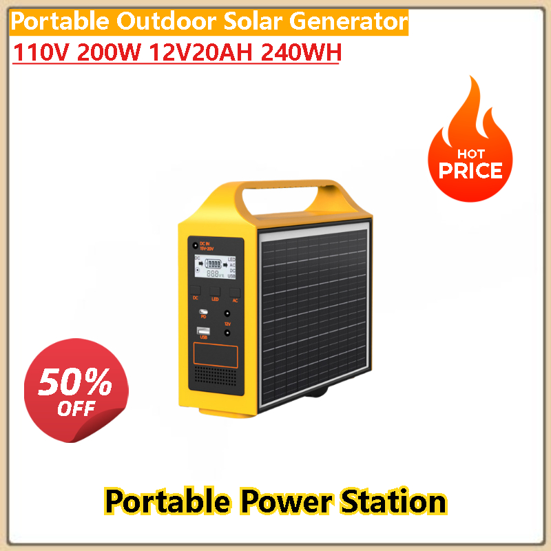 고품질 100W 200W 야외 휴대용 태양광 발전 장비 - Quality Outdoor Power Equipment 리뷰 및 가격