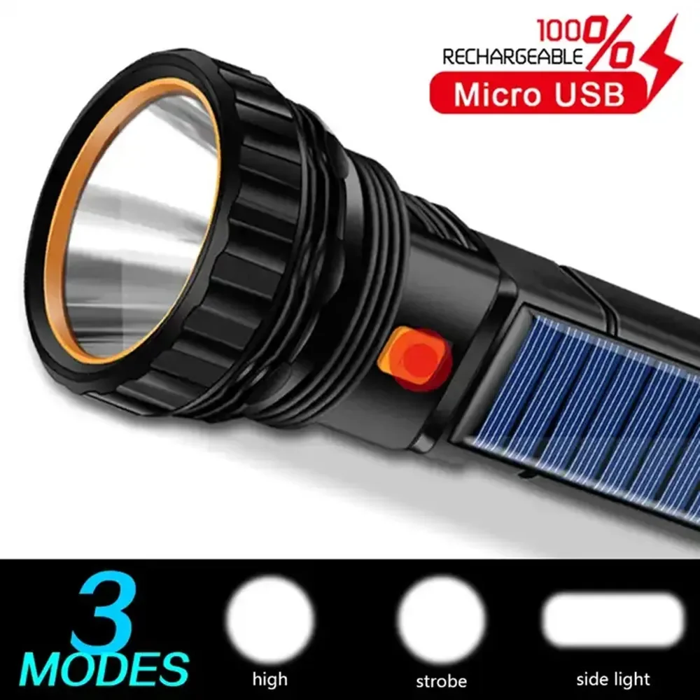 1PC 다기능 태양열 LED 손전등 야외 장거리 토치  - Outdoor Power Lights 리뷰 및 가격