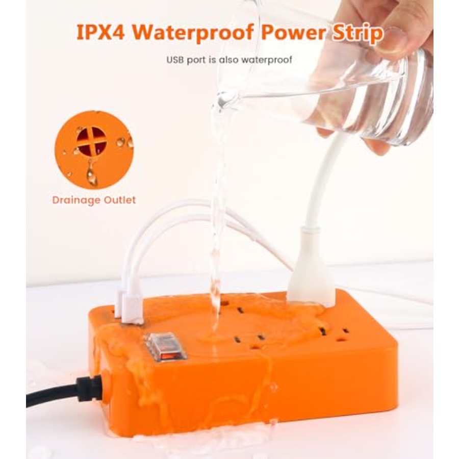 캠핑, 정원, 주방, 욕실용 야외 전원 스트립: 방수  - Outdoor Usb Power Strip 리뷰 및 가격