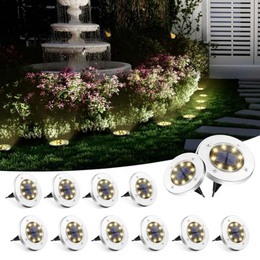 태양광 지상등 태양광 조명 야외 방수 8 LED 태양열 - Outdoor Power Lights 리뷰 및 가격