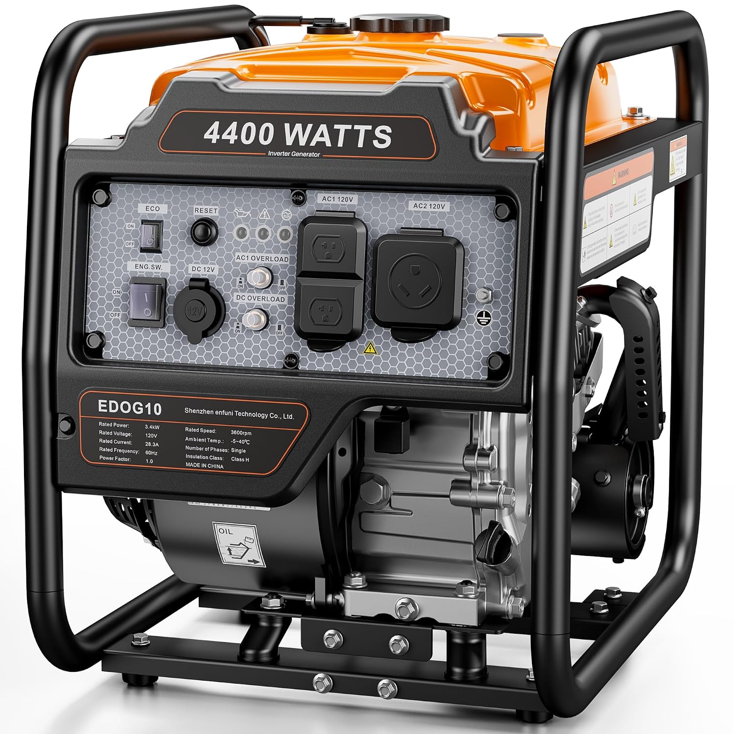 4400W 가스 오픈 프레임 휴대용 인버터 발전기, 3 - Portable Generator Inverter 리뷰 및 가격