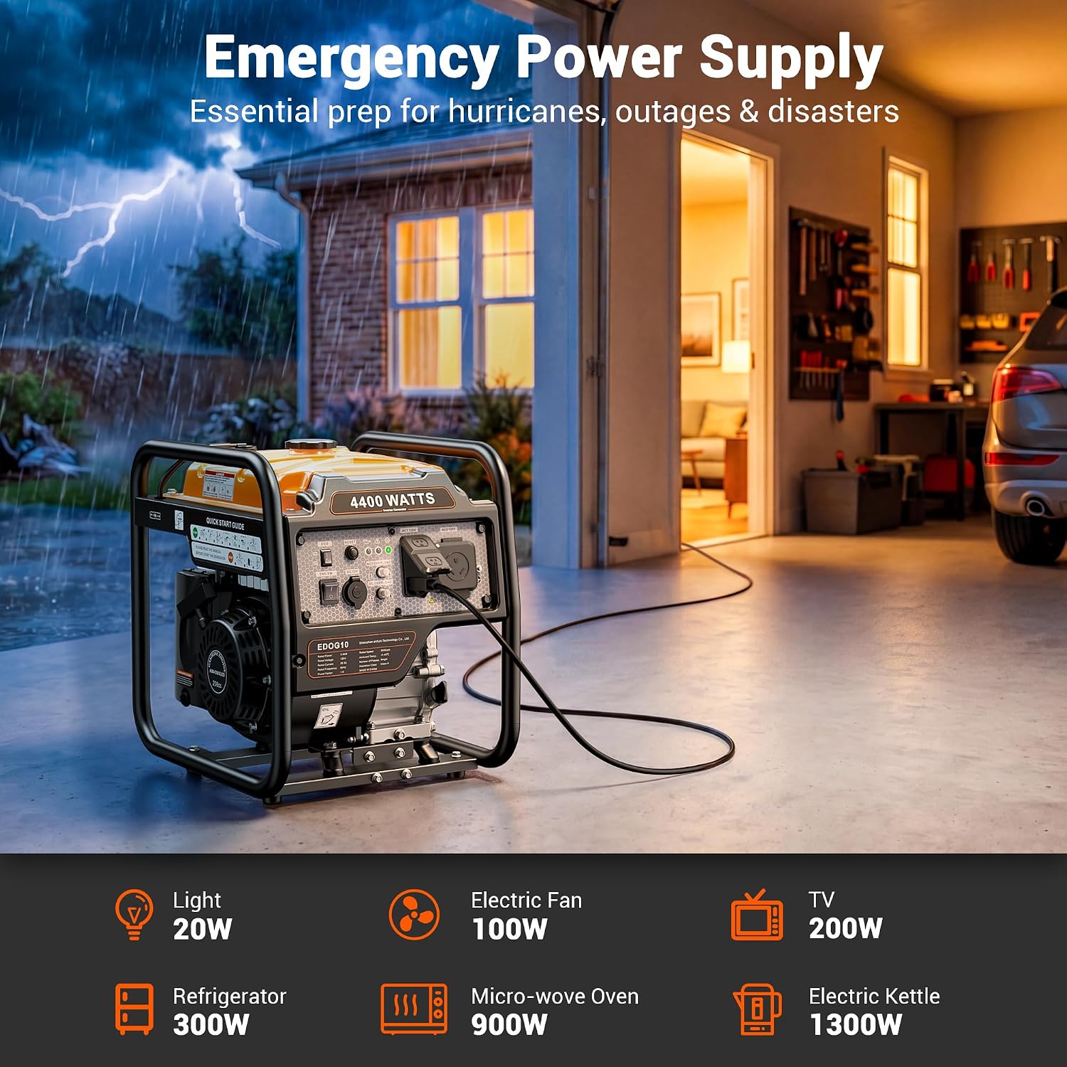4400W 가스 오픈 프레임 휴대용 인버터 발전기, 3 - Portable Generator Inverter 리뷰 및 가격